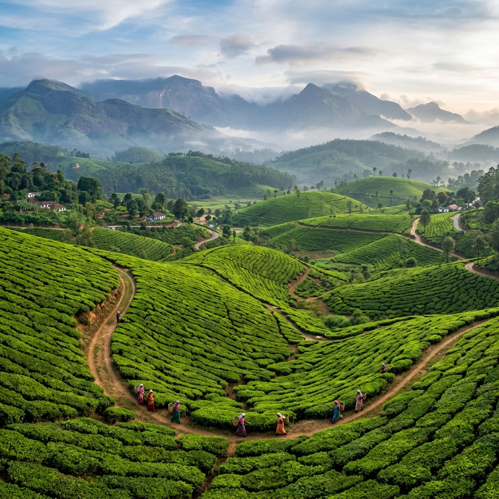 Tea Gardens in Kerala